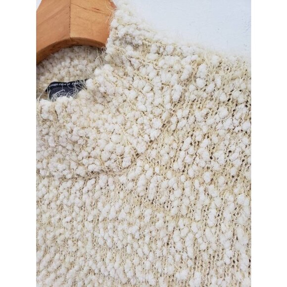 Chelsea & Theodore Cozy Teddy Knit Warm Popcorn Turtleneck Pullover Sweater Sz L - Picture 6 of 9